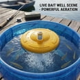 thumbnail image 7 of IPX7 Floating & Rechargeable Bait Bucket Aerator, Rechargeable Portable Oxygen Pump for Bait Bucket, Quite Water Aerator for Live Bait, Fishing Bubbler for Kayak, Shore & Boat, 7 of 7