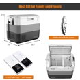 thumbnail image 4 of Canddidliike 70 Quart Portable Electric Car Camping Cooler, Portable Fridge Car Refrigerator Fast Cooling Freezer for Fishing, Camping, RV, Truck, Boat, 4 of 13