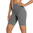 thumbnail image 4 of Kopltyrfg High Waist Biker Swim Shorts — Womens Quick Dry Multi-Sport Jammers Gray XL, 4 of 9