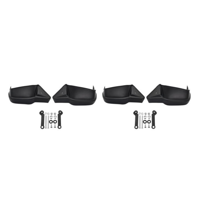 Transemion Windshield Hand Guard Motorcycle Accessory For Outdoor Enthusiasts ABS Motorcycle Handlebar Protector black 2Set