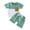 Blue, variant on Toddler Boys Girls Short Sleeve Clothing Children Patchwork Color Pocket Tops Shorts Outfits Neutral Baby Boy Clothes 0-6 Months