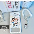 thumbnail image 4 of Anime Crayon Shin-chan Keychain & Sliding Card Holder For Student Meal, Bus, ID, Credit Cards, 4 of 7