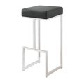 thumbnail image 2 of Coaster Modern Backless Upholstered Faux Leather Bar Stool in Black, 2 of 10