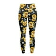 thumbnail image 6 of Renewold Hummingbird Sunflower Leggings with Pockets for Women Ladies Athletic Pants Compression Leggings High Waisted Butt Lifting Printed Leggings Womens Preppy Leggings, XL, 6 of 8