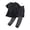 01-Grey, variant on RUTAYY Children Boys Outfit Sets Short Sleeve T-Shirt and Long Pants Sunscreen Clothing Solid Color Round Neck Summer Lightweight Breathable Quick Dry 3-18 Years Casual Daily Wear