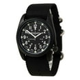 thumbnail image 3 of Mens A-4T Vintage Yankee Analog Titanium Watch - Black Nylon Strap - Black Dial - 13415, 3 of 4