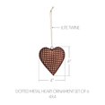 thumbnail image 2 of VHC Brands Dotted Metal Heart Ornament Set of 6 - 4 inch, 2 of 4