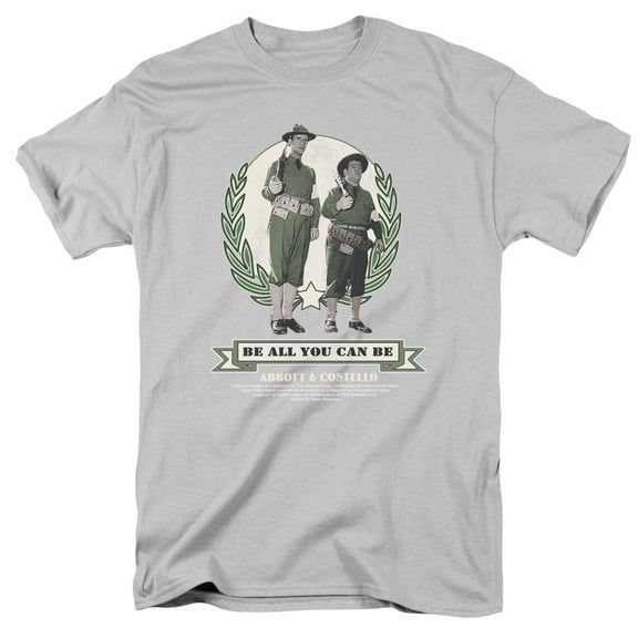 Abbott & Costello Be All You Can Be Officially Licensed Adult T-Shirt M