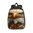 thumbnail image 1 of Disketp Funny Bald Eagle Mochila Escolar de 15 Pulgadas, Mochila Ligera para Estudiantes, Viajes y Trabajo, Cómoda y Resistente para el Uso Diario, 1 of 6