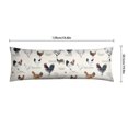 thumbnail image 6 of Long Body Pillow Cover - Soft & Breathable, Hidden Zipper, 20"x54", Cute Farm Eggs & Chickens Print - Perfect Gift for Farmhouse Lovers, Side Sleepers, Rustic Home Decor, 6 of 7