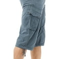 thumbnail image 4 of X RAY JEANS Mens Belted 18" Inseam Below Knee Long Cargo Shorts, Steel, 50, 4 of 5