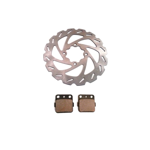 Rear Brake Rotor & Pads for Yamaha Banshee Blaster Warrior Wolverine, Optimal Braking