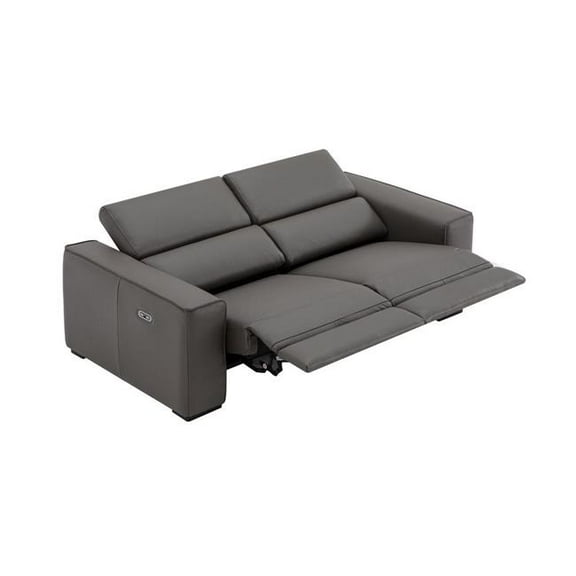 J&M Furniture 19222-L Picasso Loveseat, Dark Grey