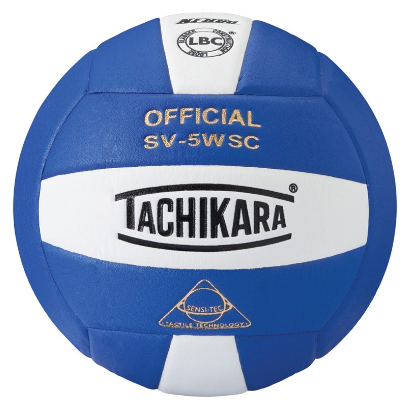 Tachikara SV5WSC Sensi-Tec Composite  Volleyball Blue, Wht, Silver 