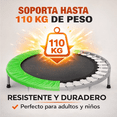 thumbnail image 2 of Trampolin Mini Brincolin Plegable Gimnasio Aerobico Fitness Verde, 2 of 9