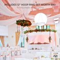 thumbnail image 4 of Kit de cortinas de techo Boldworks para bodas, tienda de campaña, color blanco, 4 of 5