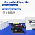 thumbnail image 3 of Cartuchos de tóner MEGAIN 218A, 4 paquetes con chip para impresora HP 218A, 3 of 7