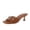 Whiskey, variant on Belle Kitten Heels for Women with Buckle Accent, Comfortable Mule Dressy Womens Sandals