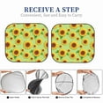 thumbnail image 6 of Fotbe Sunflower Leaves 2-Piece Car Windshield Sun Shade | Sun Blocker for Car Windshield | Foldable Automotive Interior Accessories for Sun Protection-Medium, 6 of 7
