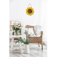 thumbnail image 3 of Eveokoki Summer Door Sign Sunflower Welcome Home Door Hanger Vintage Door Sign Front for Door Decoration Wreaths Decorations Door Hanging Farmhouse Porch Wall Outdoor 12"x12", 3 of 5
