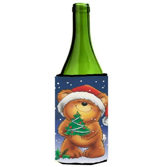 Teddy Bear & Christmas Tree Wine Bottle Can cooler Hugger
