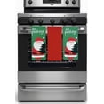 thumbnail image 2 of Serafina Home Christmas Kitchen Towels Set: Santa Claus and Tree, Green, 3 Count, 2 of 6