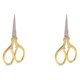 thumbnail image 4 of Tijeras antiguas de acero inoxidable Soidarity 2Conjunto medio oro tamaño pequeño, 4 of 6
