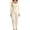 Beige, variant on Scacto Women's One-piece Suit, Fitness Jumpsuit Workout Long Sleeve Square Collar Clothing Slim Long Sleeve Hip-lifting Jumpsuit for Vacation