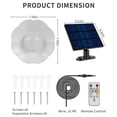 thumbnail image 6 of Claoner Solar Shed Lights Outdoor Indoor, LED Dusk to Dawn Pendant Lights with Remote Control, 6 of 6