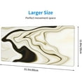 thumbnail image 3 of Marble Large Mouse Pad for Desk, Waterproof Extended Gaming Mousepad Desktop, Non-slip Big Long Full deskpad with Stitched Edges for Laptop, Keyboard, Computer for Decor Women Office, XL 31.5*11.8 In, 3 of 6