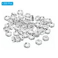 thumbnail image 3 of Unique Bargains 6mm Spacer Beads, 200pcs Bead Spacers Rhinestone Round Bulk Beads Wave for Jewelry Making Necklaces, Silver, 3 of 5