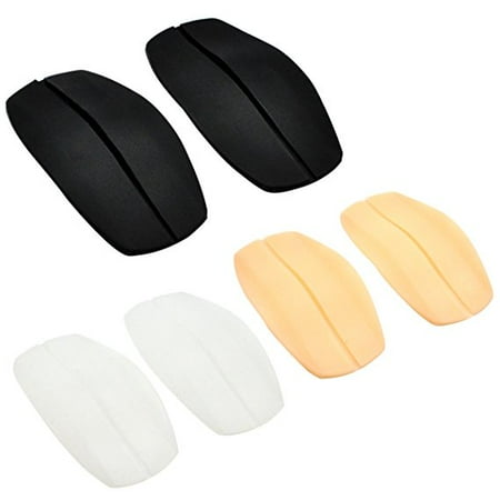 Lady Up Soft Silicone Bra shoulder Strap Pads Non-slip Cushions, 6-Pack