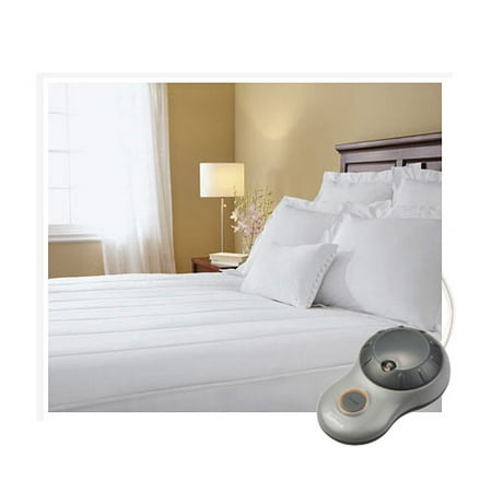 Heated Mattress Pad - Sunbeam Quilted Striped Heated Electric Mattress Pad Twin Full Queen King C-King