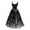 Black, variant on Dresses for Women Halloween Print Flared Sleeveless Tunic Sun Dress Black L