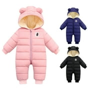 Gyratedream Infant Baby Boy & Girl Warm Hooded Snowsuit, Sizes 0-12 Months
