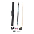 thumbnail image 1 of AWHAO Billiard Pool Cue Sticks Pool Cue Sticks Wood Split Two Section Practice Equipment Billiard Rod Anti Slip Grip PU Material Suitable for Family Corpora blue, 1 of 9