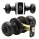 thumbnail image 1 of Pomo de puerta Copper Creek Colonial Privacy negro mate (1 paquete), 1 of 8