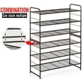 thumbnail image 3 of Shoe Rack, Auledio 3-Tier Metal Shoe Organizer for Closet, Entryway Small Space Home Decor, Bronze, 3 of 6