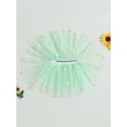 thumbnail image 3 of Bagilaanoe Little Girls Skirt Elastic Waist Flower Print Tulle Skirt 3T 4T 5T 6T 7T Kids Summer Tutu Skirt, 3 of 8