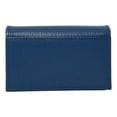thumbnail image 4 of Prada Blue Vitello Move Leather Triangle Logo Card Case Wallet 1MC122, 4 of 5