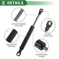 thumbnail image 5 of Unique Bargains 200mm/7.87" Gas Struts 4lb/20N/2kg Gas Springs Black Carbon Steel 2 Pcs, 5 of 7
