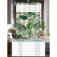 thumbnail image 6 of No Hook Cloth Fabric Shower Curtain with Snap in Liner, Tropical Leaves Waterproof Shower Curtains Set with See Through Top Window, Vintage Country Summer Green Leaf Plant Bath Curtains 36"x78", 6 of 6