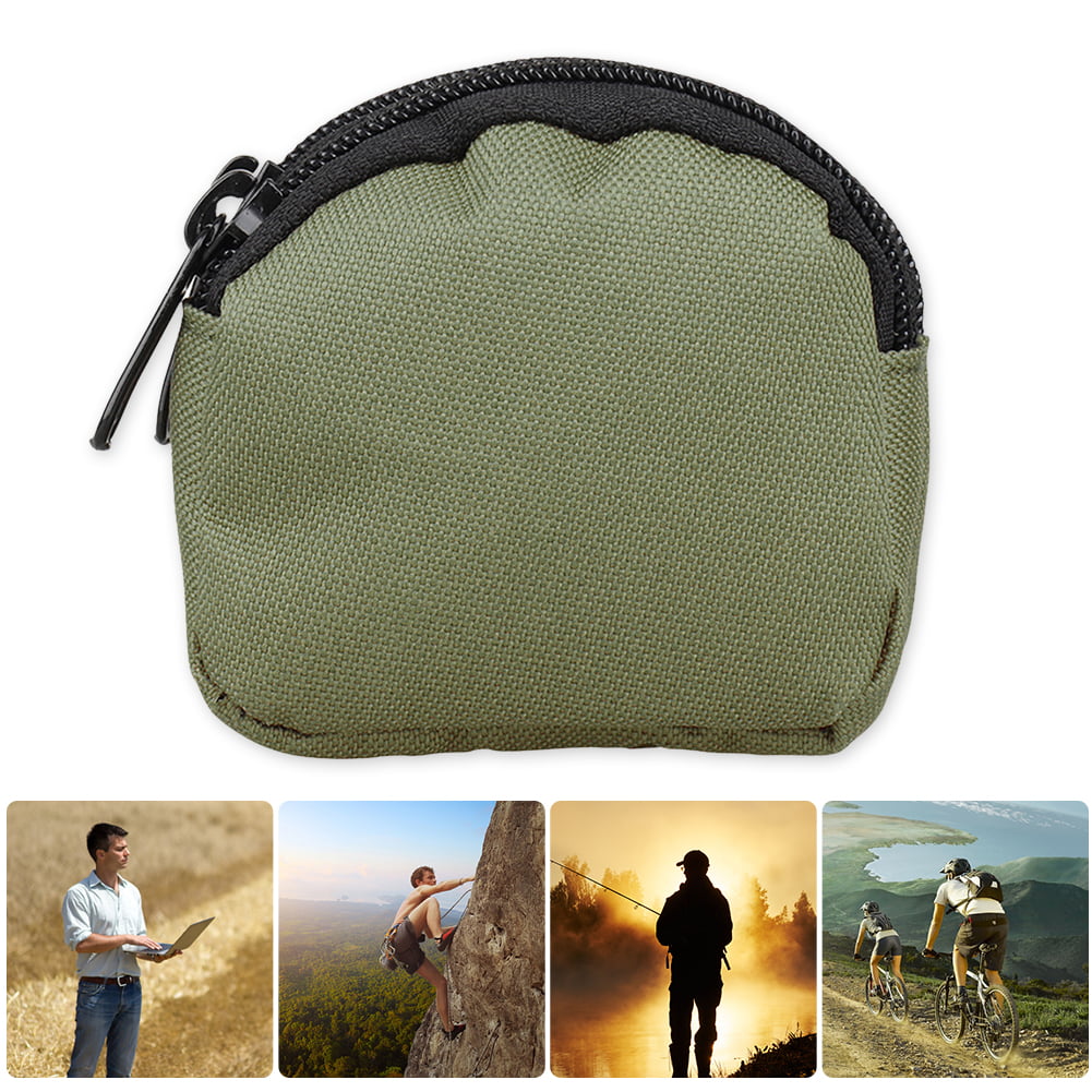 Outdoor molle pouch camping Zipper waist Bag key coin small purse Organizer 