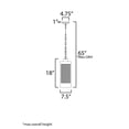 thumbnail image 4 of 30764CRBKAB-Maxim Lighting-Triform - 1 Light Outdoor Pendant-18 Inches Tall and 7.5 Inches Wide, 4 of 5