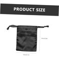 thumbnail image 2 of ZOUSSIQI 5pcs Eye Mask Storage Bag Small Drawstring Bags Small Toiletry Bags Satin Drawstring Bags Jewelry Organizer Bag Drawstring Christmas Bags Jewelry Pouch Black Polyester CA919-55842, 2 of 9