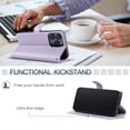thumbnail image 3 of iPhone 16 PRO MAX Case,Wallet Pu Leather Flip Cover Card Holder Magnetic Stand, 3 of 5