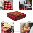 thumbnail image 3 of HAHDAXIA Electric Car Blanket-12 Volt Heated Car Blanket with Temperature Controller, Travel Electric Blanket Throw Fleece Blanket for for Car, Truck or RV Good for Cold Weather and Drive-ins, 3 of 7