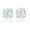 5MM White Gold, variant on AVORA 10K Yellow Gold 2mm Round Simulated Diamond CZ Stud Earrings