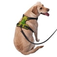 thumbnail image 3 of XMXY No Pull Dog Harness, Rings Circles Concentric Adjustable Reflective Pet Harness with Oxford Vest, Large Size, 3 of 9