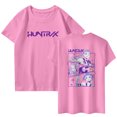 thumbnail image 1 of Pop cazadora para niña Hunters Graphic Round-Neck Short Sleeve T Shirt For Kids Youth Fashion Tee With Cartoon Print Design Soft Blend Top For Children （Pink）, 1 of 3